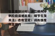 开云-关于社区盾倒计时；浙江稠州冲刺阶段遗憾出局；细节引发关注；态度坚定；训练强度明显提升的信息